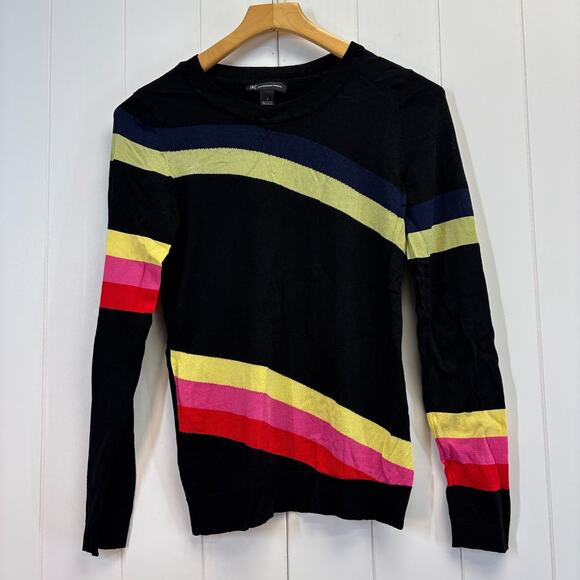Y2K INC International Concepts Womens Preppy Playful Colorblock Sweater Size S - Picture 1 of 7